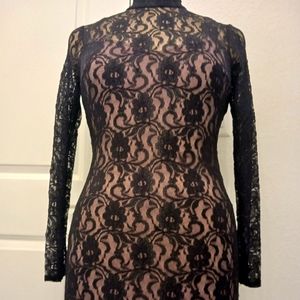 Lace black dress